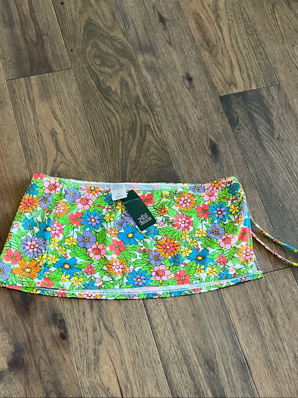 wild fable Multicolor Floral Swim Skirt Cover-Up